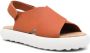 Camper cross-strap chunky sole sandals Orange - Thumbnail 2