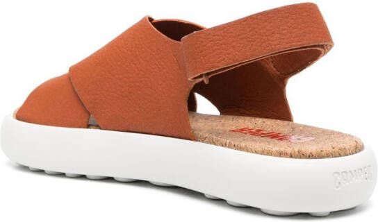 Camper cross-strap chunky sole sandals Orange