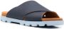 Camper cross-strap leather sandals Blue - Thumbnail 2