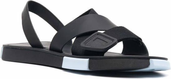 Camper crossover-strap open-toe sandals Black