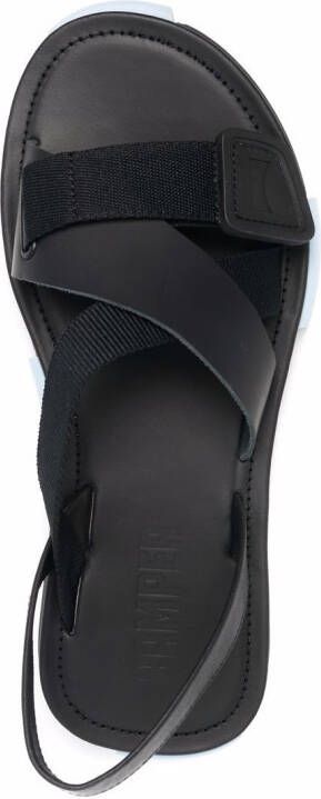 Camper crossover-strap open-toe sandals Black