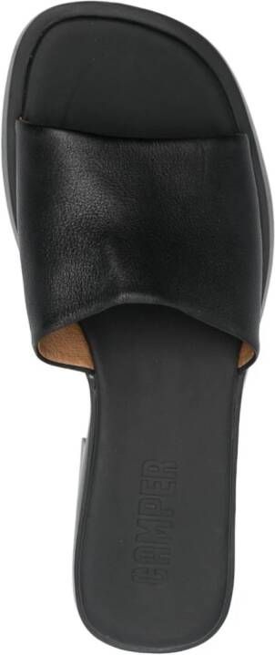 Camper Dana 35mm leather sandals Black