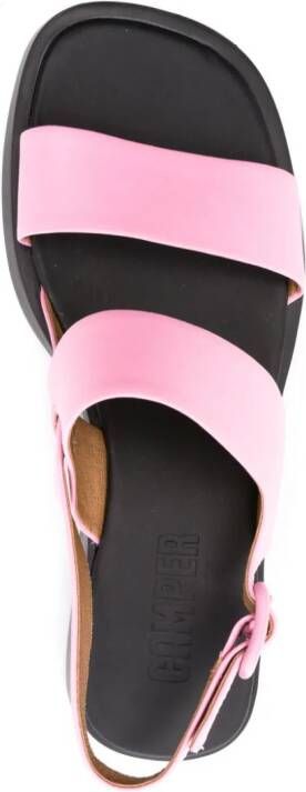 Camper Dana leather slingback sandals Pink