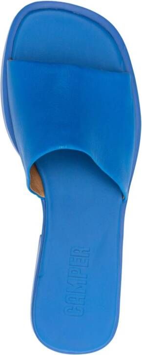 Camper Dana slip-on leather sandals Blue