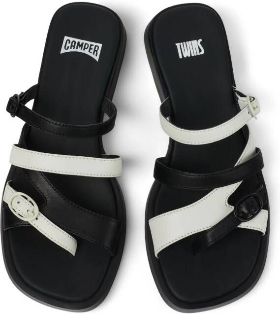 Camper Dana Twins leather open-toe sandals Black
