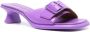 Camper Dina sculpted-heel leather mules Purple - Thumbnail 2