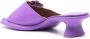 Camper Dina sculpted-heel leather mules Purple - Thumbnail 3