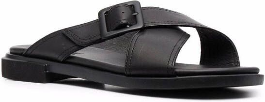 Camper Edy leather sandals Black