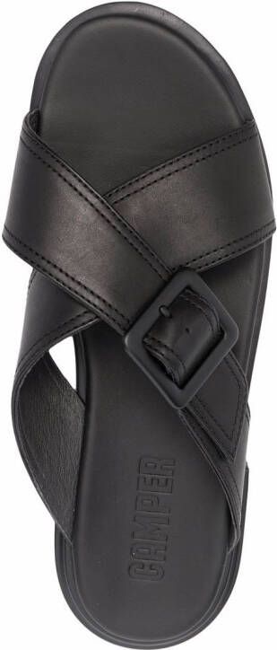 Camper Edy leather sandals Black