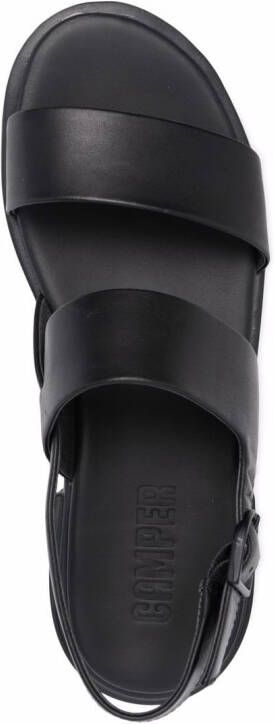 Camper Edy slingback leather sandals Black