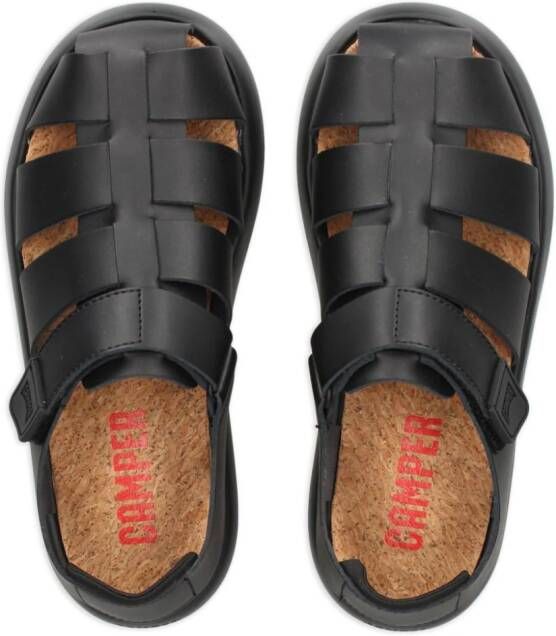 Camper Flota leather sandals Black