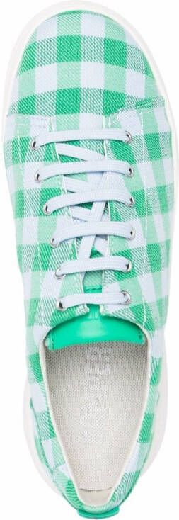 Camper gingham-check print sneakers Green