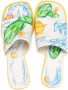 Camper graphic-print leather mules White - Thumbnail 4