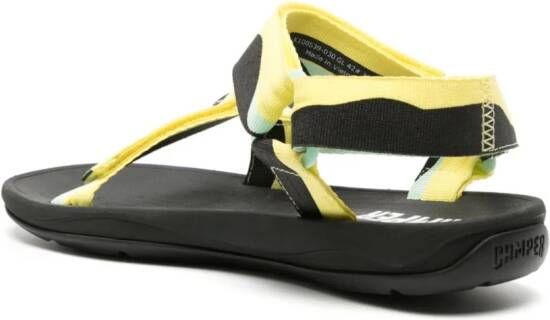 Camper graphic-print touch-strap-fastening sandals Yellow