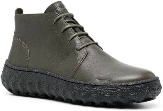 Camper Ground ankle-length leather boots Green