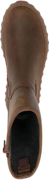 Camper Ground calf-length flat boots Brown