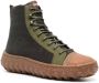 Camper Ground high-top leather sneakers Green - Thumbnail 2