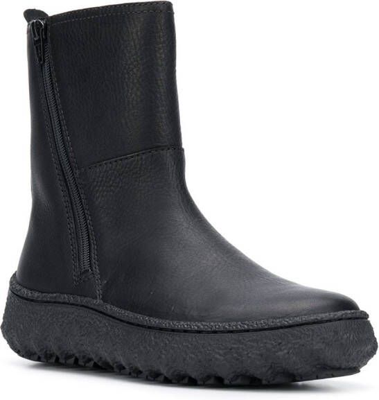 Camper Ground zip-up boots Black