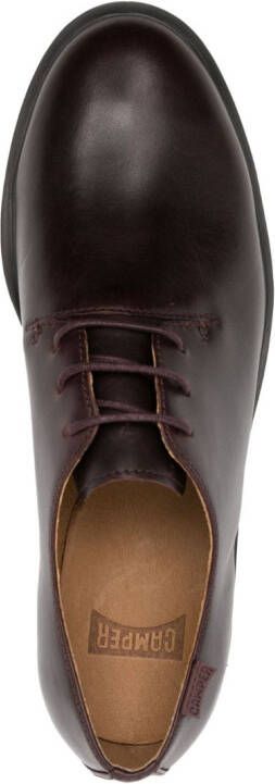 Camper Iman leather oxford shoes Purple