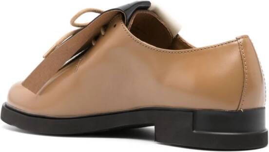 Camper Iman Twins fringed Oxford shoes Brown