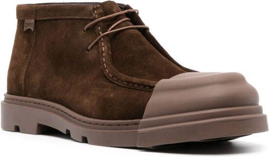 Camper Junction panelled lace-up shoes Brown