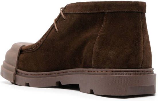 Camper Junction panelled lace-up shoes Brown