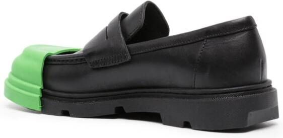 Camper Junction removable-toecap leather loafers Black