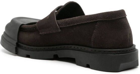 Camper Junction removable-toecap suede loafers Brown