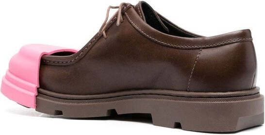 Camper Junction two-tone lace-up loafers Brown