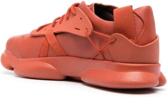 Camper Karst ergonomic leather sneakers Orange