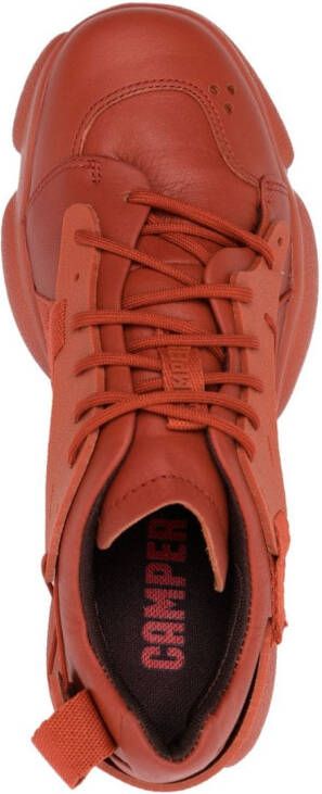 Camper Karst layered low-top sneakers Orange
