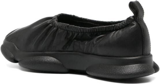Camper Karst leather ballerina shoes Black