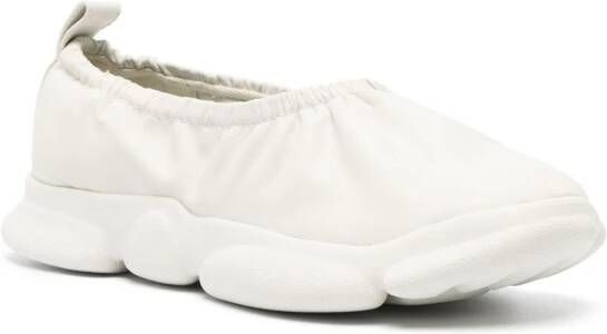 Camper Karst leather ballerina shoes White