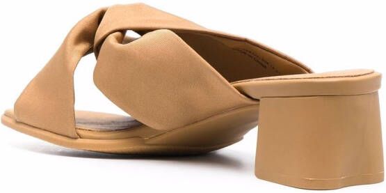 Camper Katie knot-detail leather sandals Neutrals