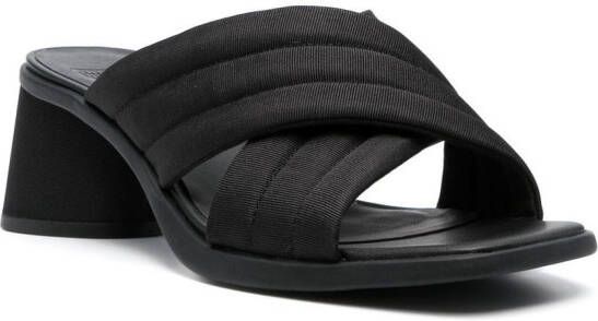 Camper Kiara 60mm crossover-strap sandals Black
