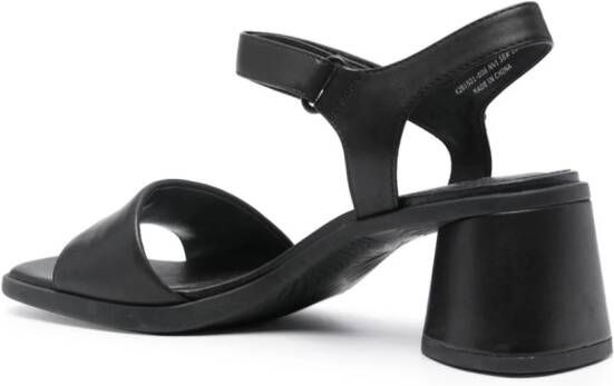 Camper Kiara 65mm leather sandals Black