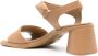 Camper Kiara block-heel leather sandals Brown - Thumbnail 3