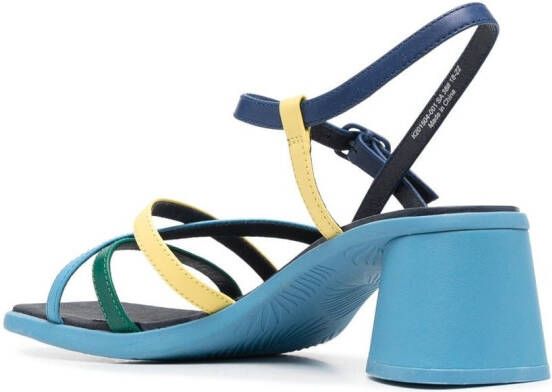 Camper Kiara strappy 60mm leather sandals Blue
