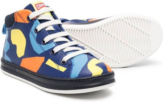 Camper Kids all-over graphic-print sneakers Blue