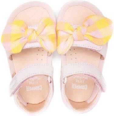 Camper Kids Bicho bow detail sandals Pink