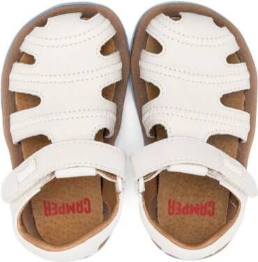 Camper Kids Bicho cut-out leather sandals White