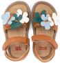 Camper Kids Bicho floral-applique sandals Brown - Thumbnail 3