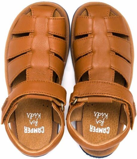 Camper Kids Bicho leather sandals Brown