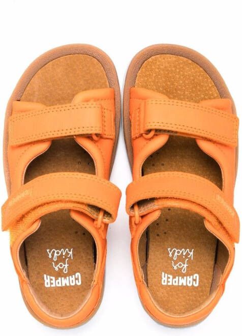 Camper Kids Bicho touch-strap sandals Orange