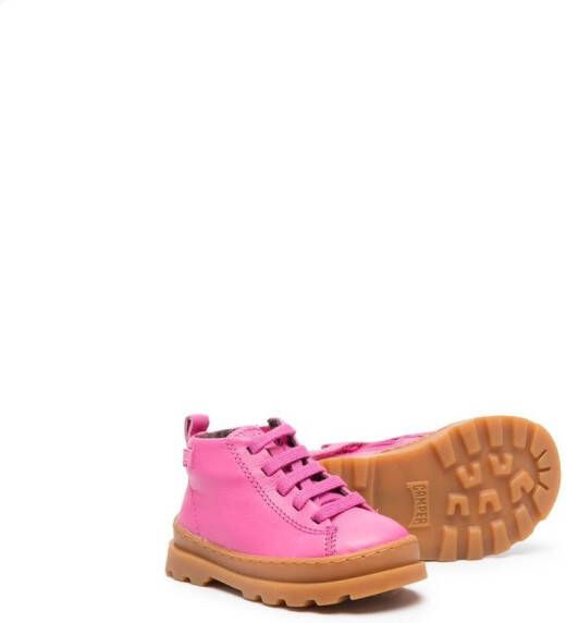 Camper Kids Brutus ankle leather boots Pink
