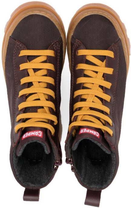 Camper Kids Brutus lace-up boots Brown