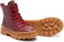 Camper Kids Brutus lace-up leather boots Red - Thumbnail 2