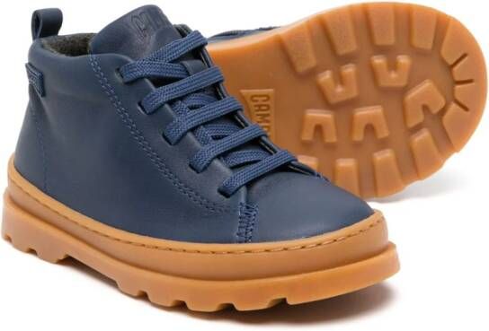 Camper Kids Brutus leather ankle boots Blue