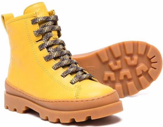 Camper Kids Brutus low-top boots Yellow