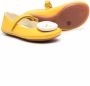 Camper Kids button-detail leather ballerinas Yellow - Thumbnail 2